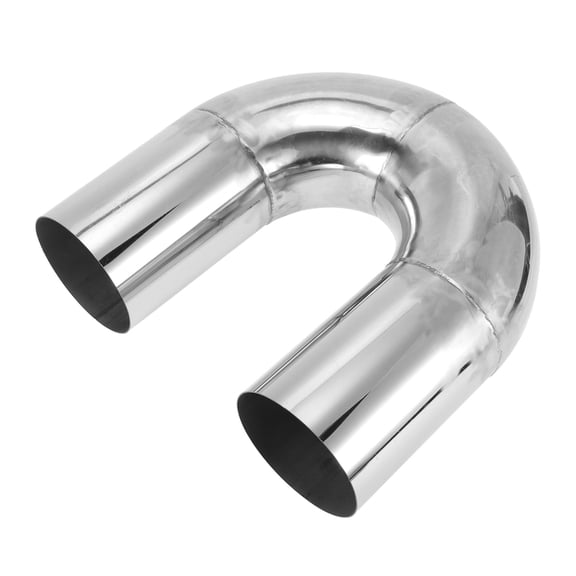 180 Degree Mandrel Exhaust Pipe DIY Custom Car Modified Exhaust Pipe Tubing Piping 121mm/4.75" OD 300mm/11.81" Length T304 Stainless Steel Silver Tone