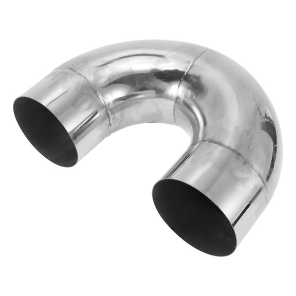 180 Degree Mandrel Exhaust Pipe DIY Custom Car Modified Exhaust Pipe Tubing Piping 127mm/5" OD 200mm/7.87" Leg Length T304 Stainless Steel Silver Tone