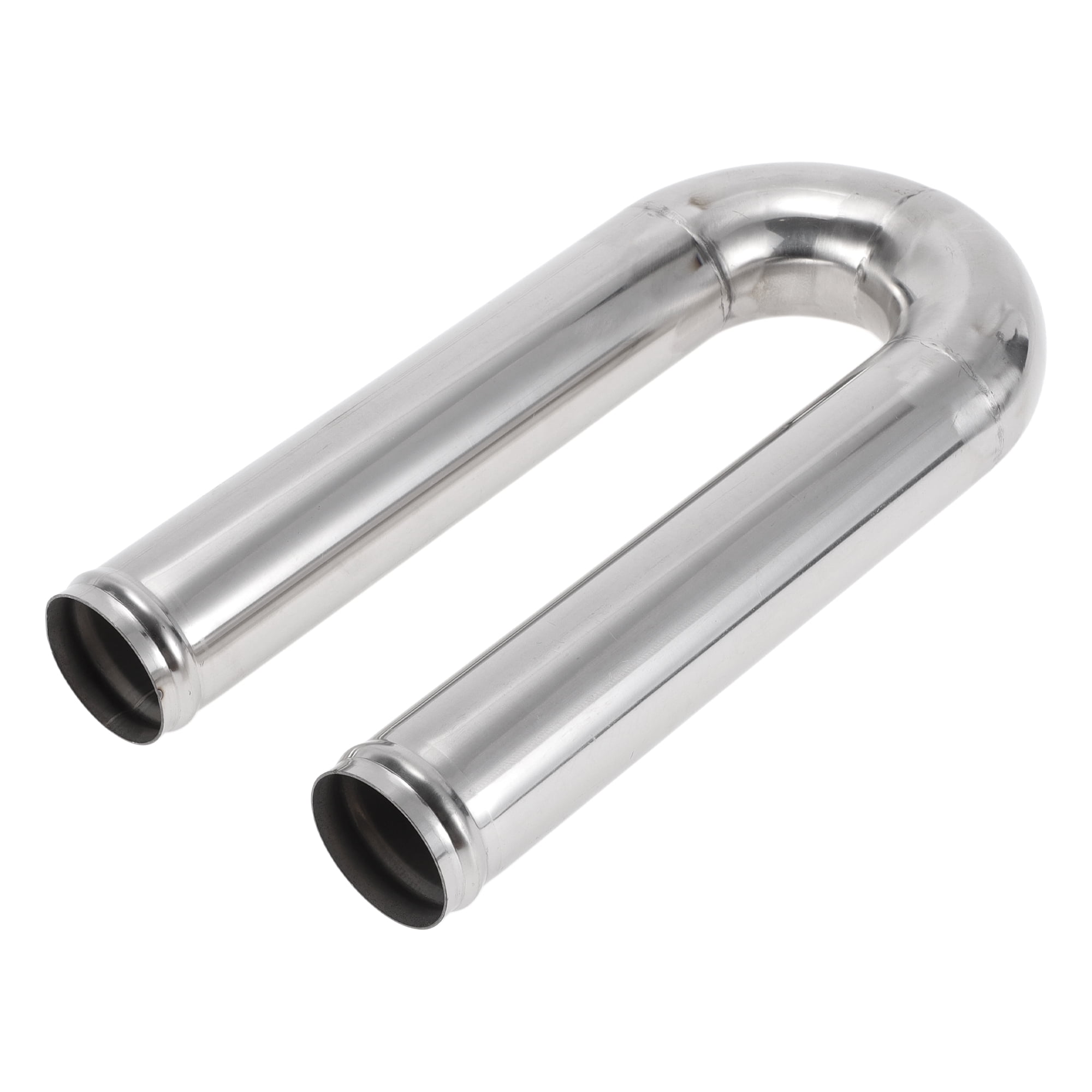 Straight Exhaust Pipe Tube DIY Custom Car Modified Exhaust Pipe Tubing Piping 51mm 2 Od 1220mm 48 Length T316 Stainless Steel Silver Tone