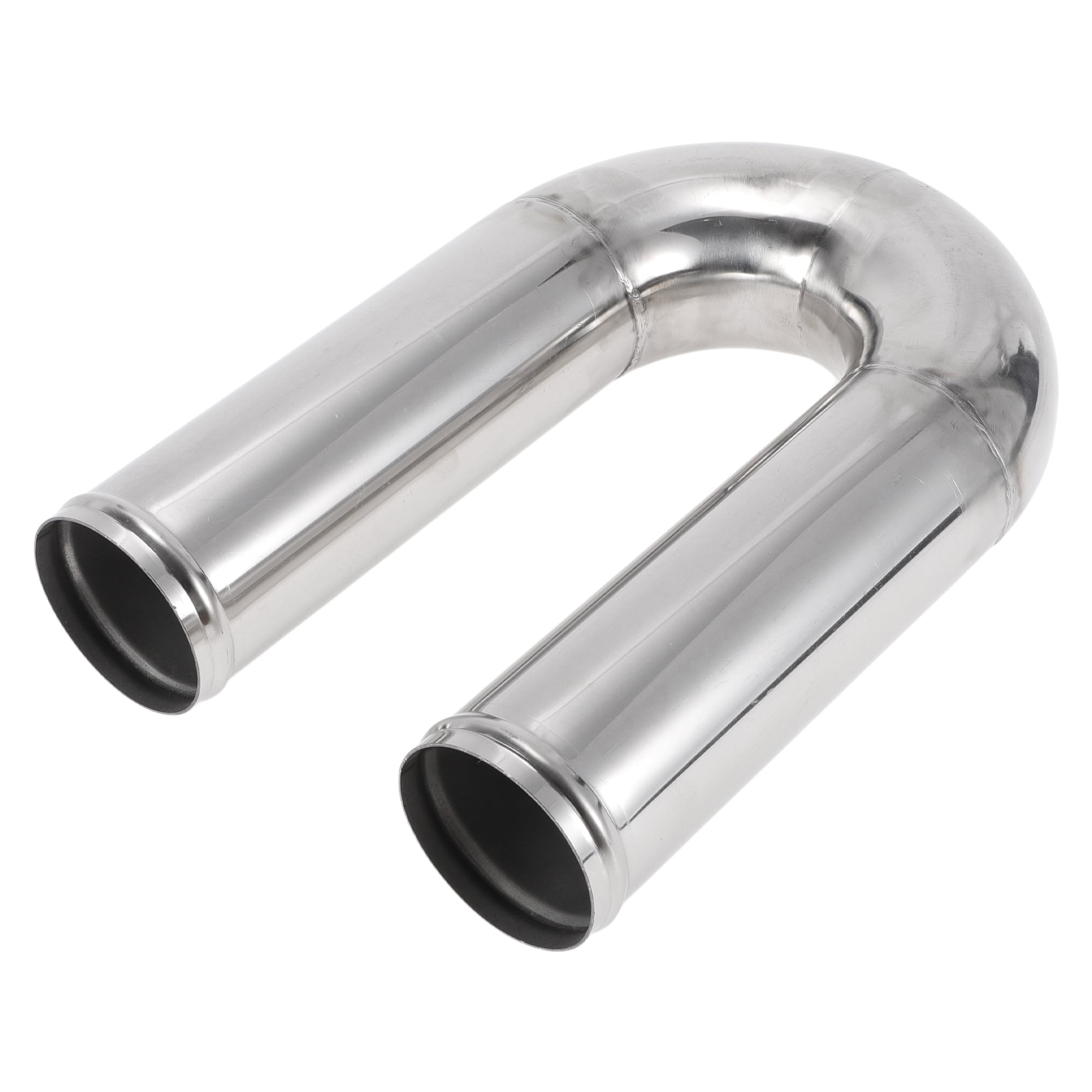 Straight Exhaust Pipe Tube DIY Custom Car Modified Exhaust Pipe Tubing Piping 51mm 2 Od 1220mm 48 Length T316 Stainless Steel Silver Tone