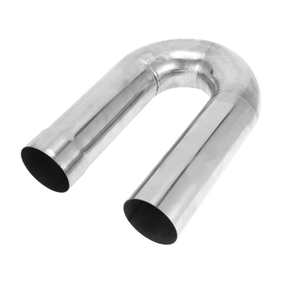 180 Degree Mandrel Exhaust Tube Car Exhaust Pipe Mandrel Bend DIY Custom Tubing Pipe 3.15" OD 11.81" Leg Length T304 Stainless Steel Silver Tone