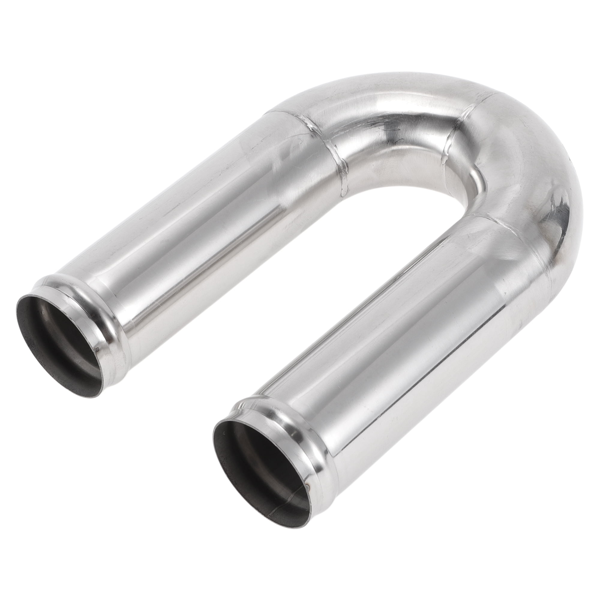 Straight Exhaust Pipe Tube DIY Custom Car Modified Exhaust Pipe Tubing Piping 51mm 2 Od 1220mm 48 Length T316 Stainless Steel Silver Tone