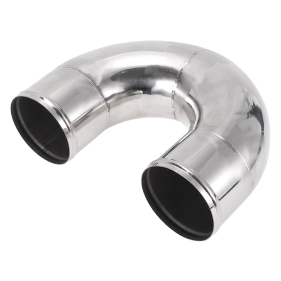 180 Degree Mandrel Exhaust Tube with Bead Roll DIY Custom Car Modified Exhaust Pipe Tubing Piping 4.5" OD 7.87" Length T304 Stainless Steel