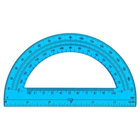 180 Degree Plastic Protractor Angle Ruler, Transparent Semicircular Angle Measuring Tool, Dual Scale Precision Drafting Protractor, Portable Geometry Measuring Gauge, Clear Angle Measuring Ruler