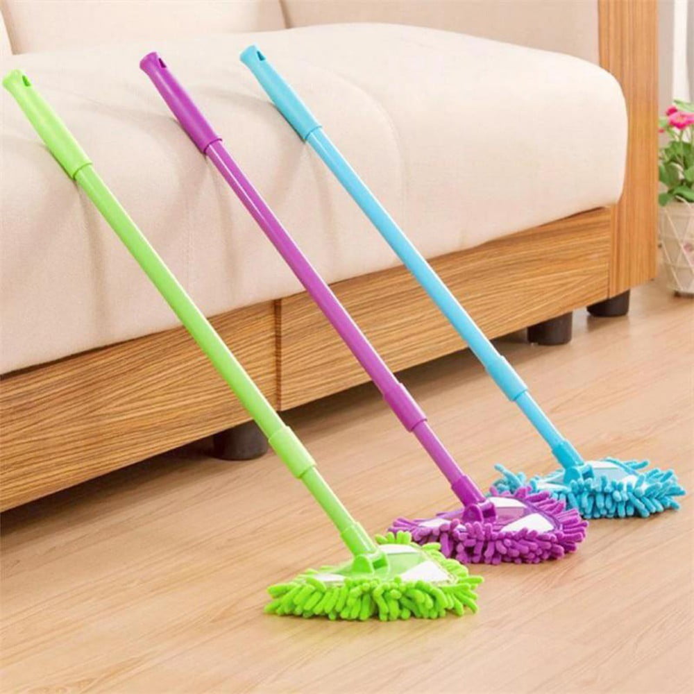 16'' Large Flat Mop and Narrow Bucket with 2 Microfiber Pads Mop with Bucket  and Squeeze Hand Free Wet Dry Use Mops Floor Clean - AliExpress