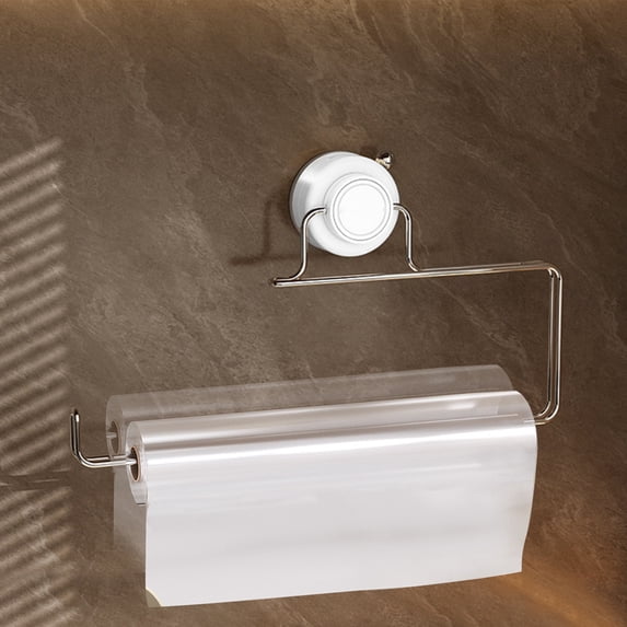 180 Degree Rotating Toilet Paper Holder Wall Mounted - Rust Proof Stainless Steel Bathroom Tissue Dispenser with Strong Adhesive for Easy Installation