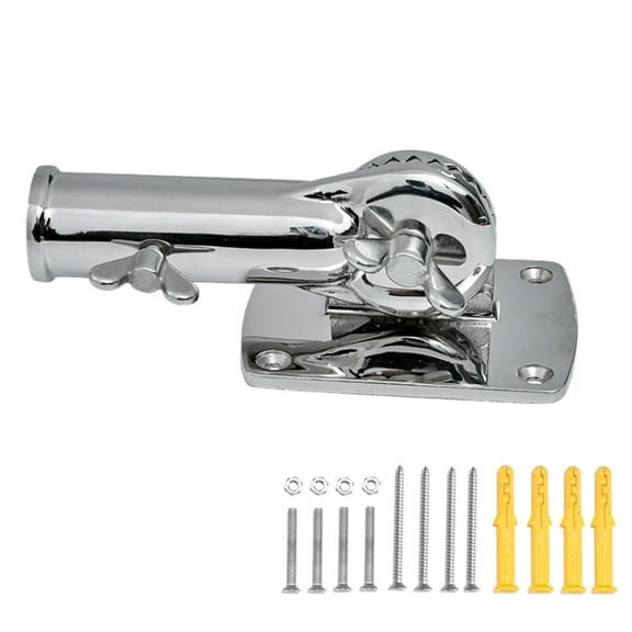 180° Flag Rod Bracket Mount Adjustable Flag Holder Stainless Steel Outside House Flag Rod Bracket Holder Bracket