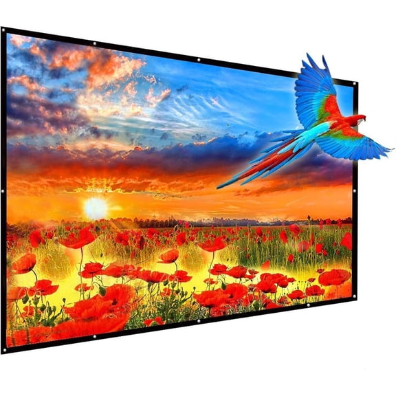 180 Inch Foldable Anti Crease Outdoor Portable Projector Screen