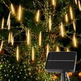 thumbnail image 1 of 180 LED Solar Lights Meteor Shower Rain Tree String Light Garden Party Outdoor, 1 of 7