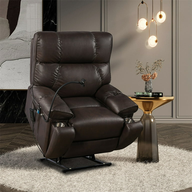 180° Lay Flat Power Lift Recliner Chair with Motors Massage and