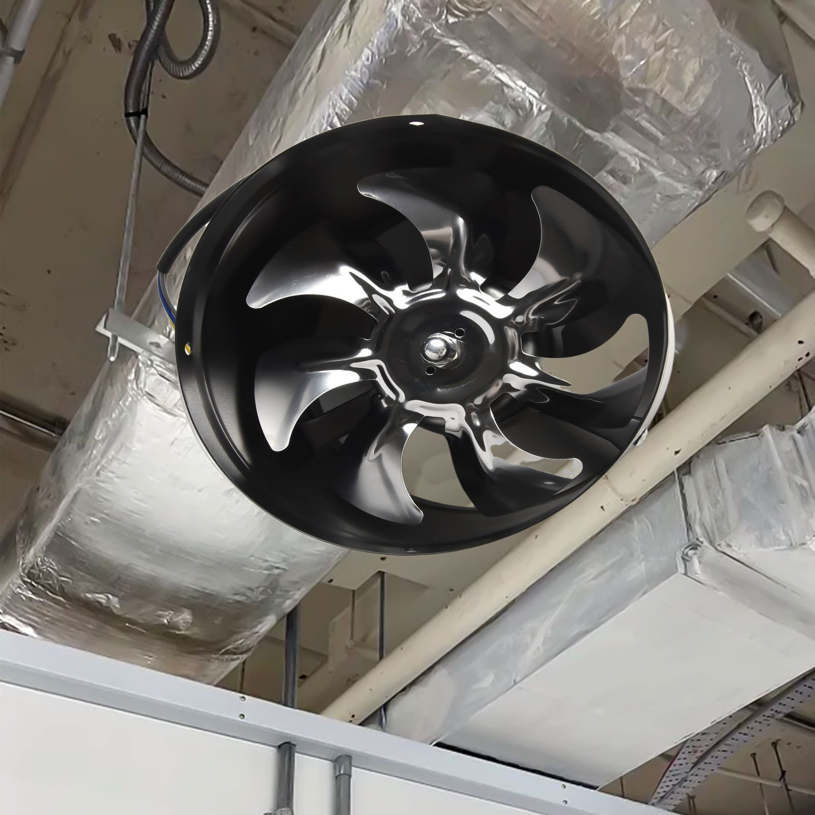 180 Mm Extractor Fan, Smoke Extractor Duct Fan 4.0 M³/Min Inline Pipe