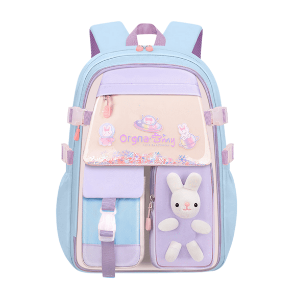 180° Open School Backpack, Multi-Pocket Bookbag with Organizer, Cute Lightweight Backpack for Daily Use