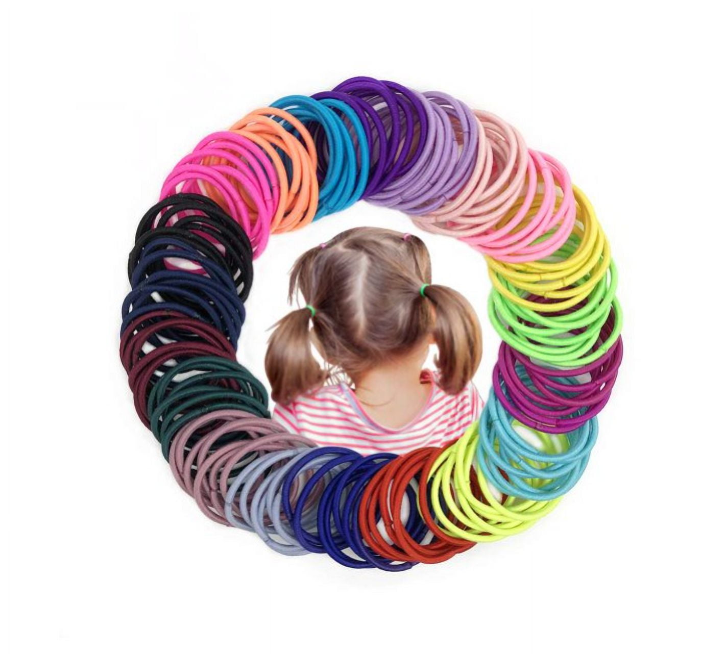 180 PCS Baby Toddler Hair Ties, Topboutique Multicolor Elastic Hair