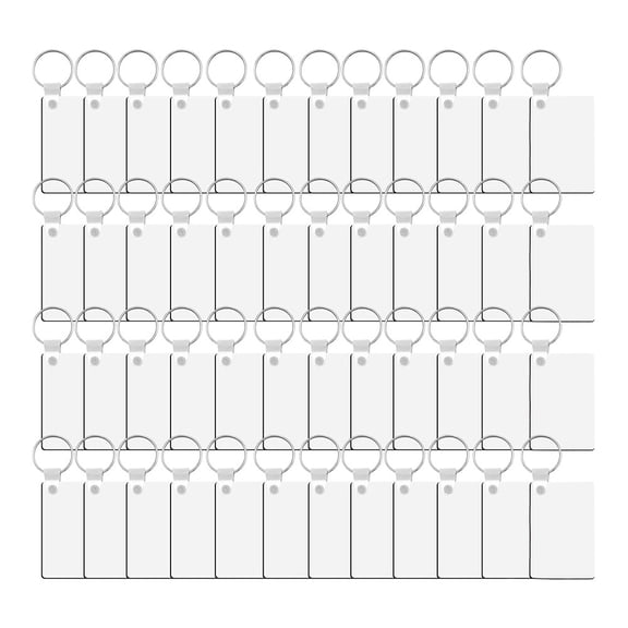 180 PCS Sublimation Keychains in Bulk, Double Sided Heat Transfer Sublimation Decorative Blanks, Suitable for DIY