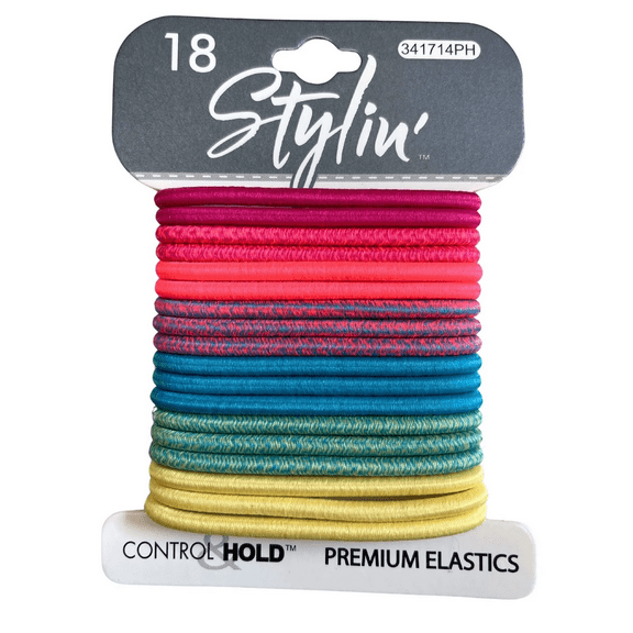 180 Pack Hair Elastics, Clasp Free Stretchy Hair Ties for All Hair Types, Firm, Comfortable Hold, No Snag, Slip, Durable Everyday Hair Accessories for Casual, Active Wear, Bulk, Bright Neon Colors