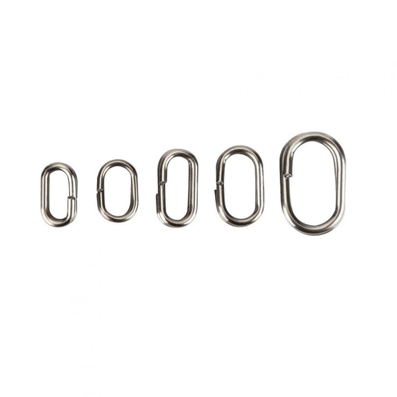 180-Pack Stainless Steel Split Rings Swivel Snap Connectors Fishing Tackle Kit