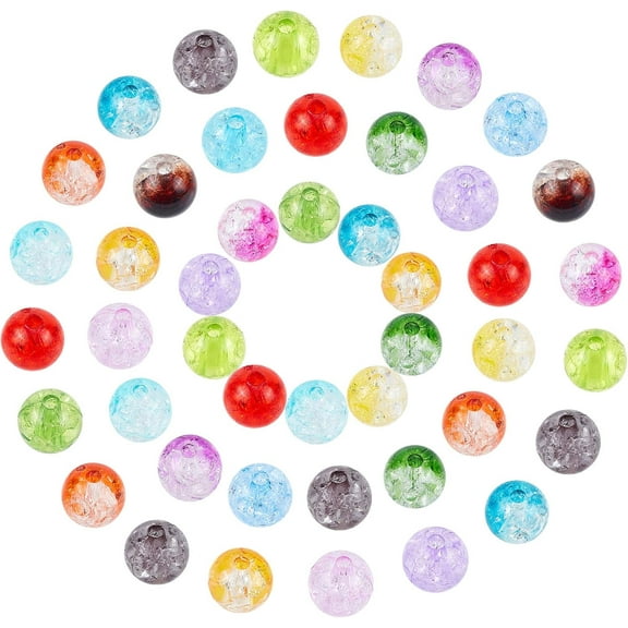 180 Pcs 3 Styles Acrylic Beads 8mm Colorful Jewelry Beads for DIY Necklace Bracet Earring Crafts Making colorful DIY