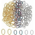 thumbnail image 1 of 180 Pcs 304 Stainless Steel Open Oval Jump Rings 3 Styles Open Jump Rings Open Connectors Circle DIY Jewelry Findings for Choker Necklaces Bracelet Making diy, 1 of 6