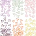 180 Pcs Acrylic Flower Beads 6 Colors Flower Shape Spacer Beads