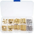 thumbnail image 1 of 180 Pcs M2 5 Brass Hex Standoff Screw Nut Kit for Electronics Assembly, 1 of 10