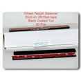 thumbnail image 1 of 180 Pcs Stick on Self Adhesive Wheel Weight Balance 1oz Black Coated Red 3M TAPE, 1 of 1