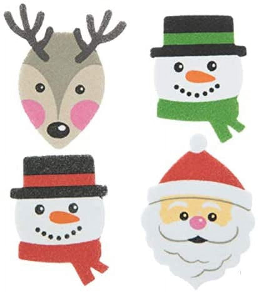 564 Pieces Christmas Foam Stickers Winter Santa Claus