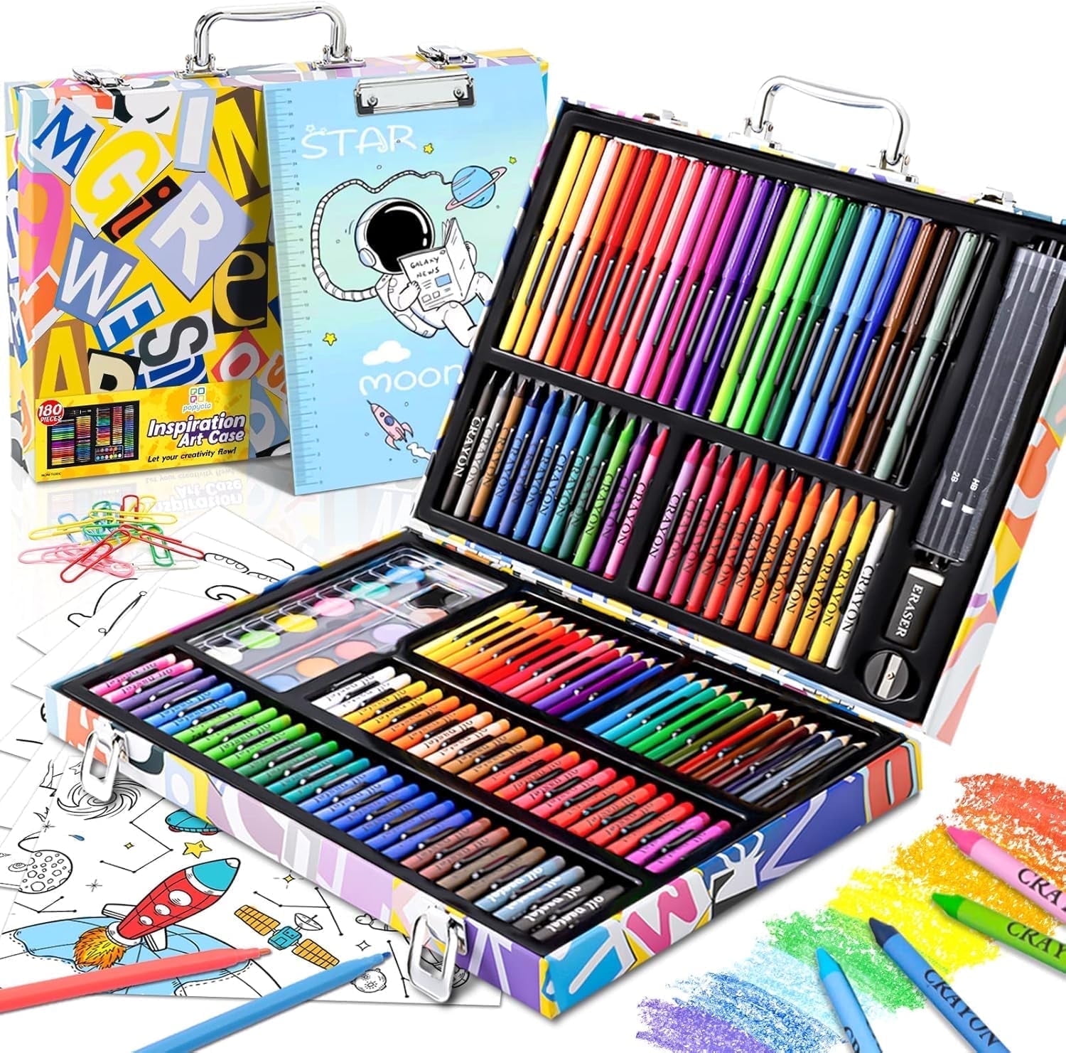 180-Piece-Drawing-Painting-Art