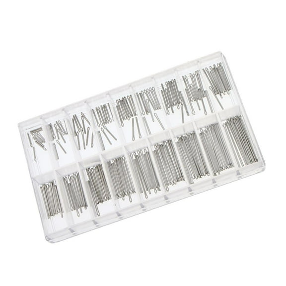180 Pieces Assorted Spring Bars Stainless Steel Cotter Link Pins 8mm