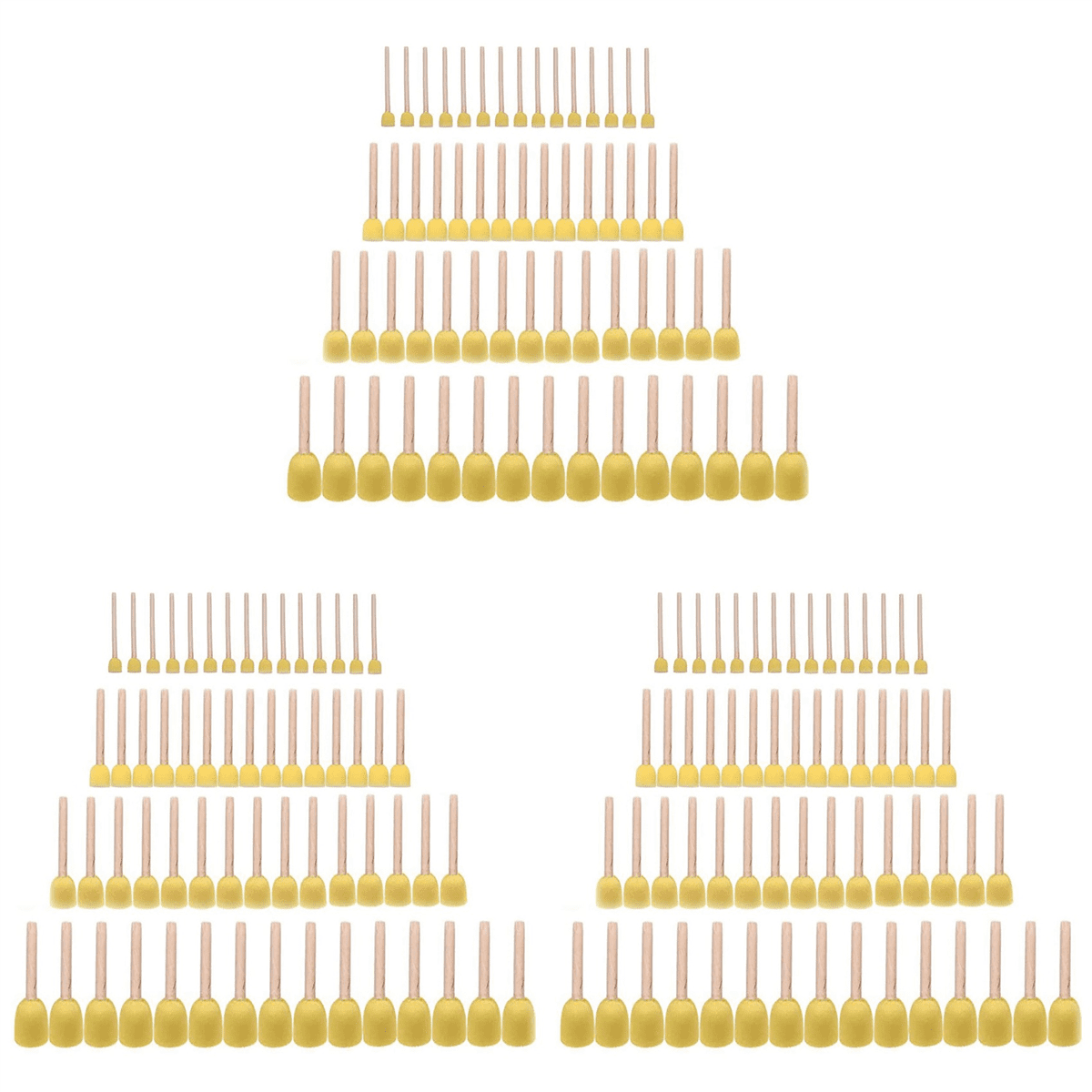 180 Pieces of Round Paint Foam Sponge Brush Set Painting Tools, Brush Set, Suitable for Children Handicrafts