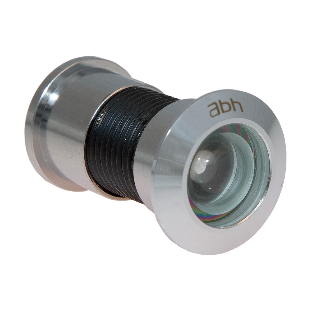 180 Degree Polished Chrome Jumbo Brass Door Viewer with Glass Lens