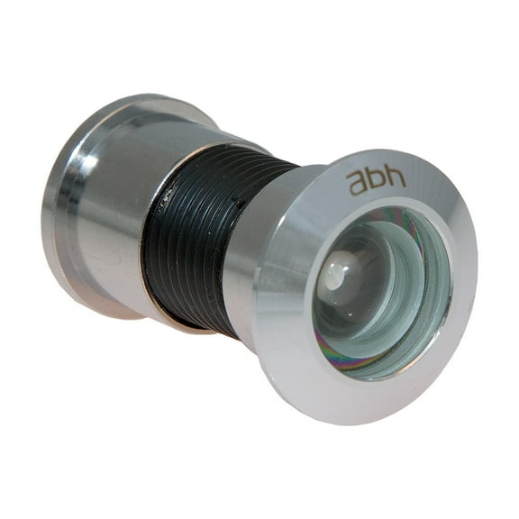 180 Polished Chrome Jumbo Door Viewer with Glass Lenses