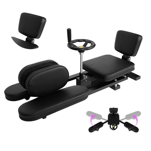 180 Pro Leg Stretcher Split Trainer, Adductor Stretching Machine with Muscle Diagram Guide, No Noise Universal Wheel & Stable Base