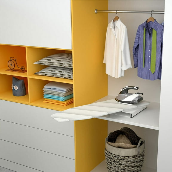 180 Retractable Ironing Board Closet Pull-Out Stow Away In The Cabinet Foldable