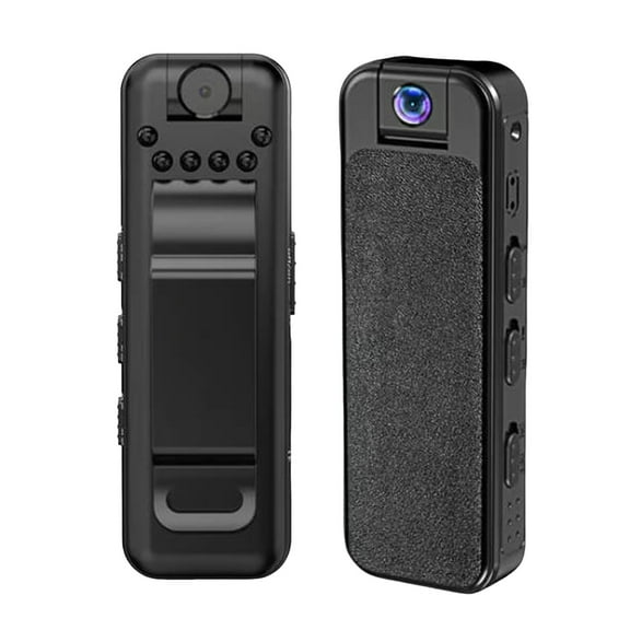 180° Rotating Body Camera 1080P - Wearable Mini Action Cam with Clip - Hands-Free Recording for Law Enforcement, Travel & Outdoor Security (SD Card Not Included)