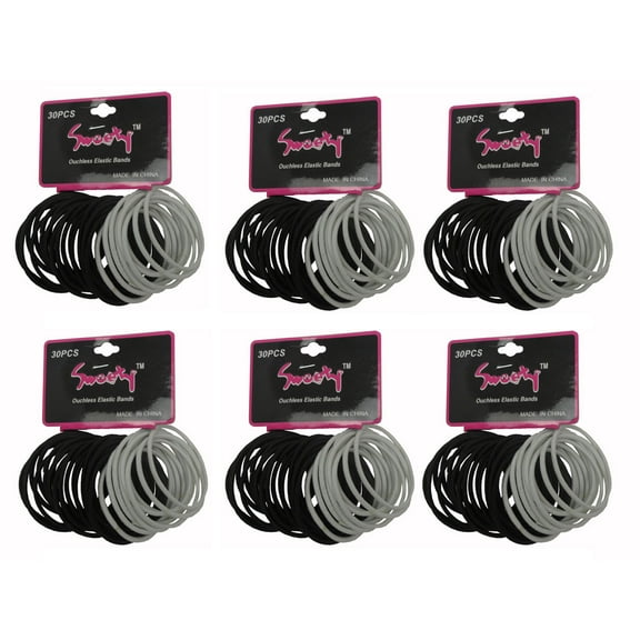 180 Seamless Metal Free Elastic Bands Hair Ties Hairbands Ponytail Scrunchies for Women Girls Men