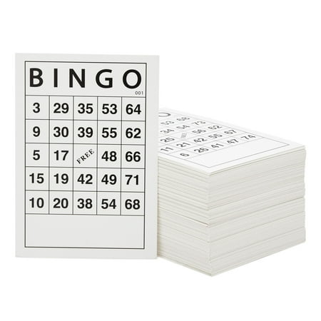 180 Sheets Reusable Paper Bingo Cards Bulk for Adults, Disposable Number Game Set for Large Groups (6x4 in)