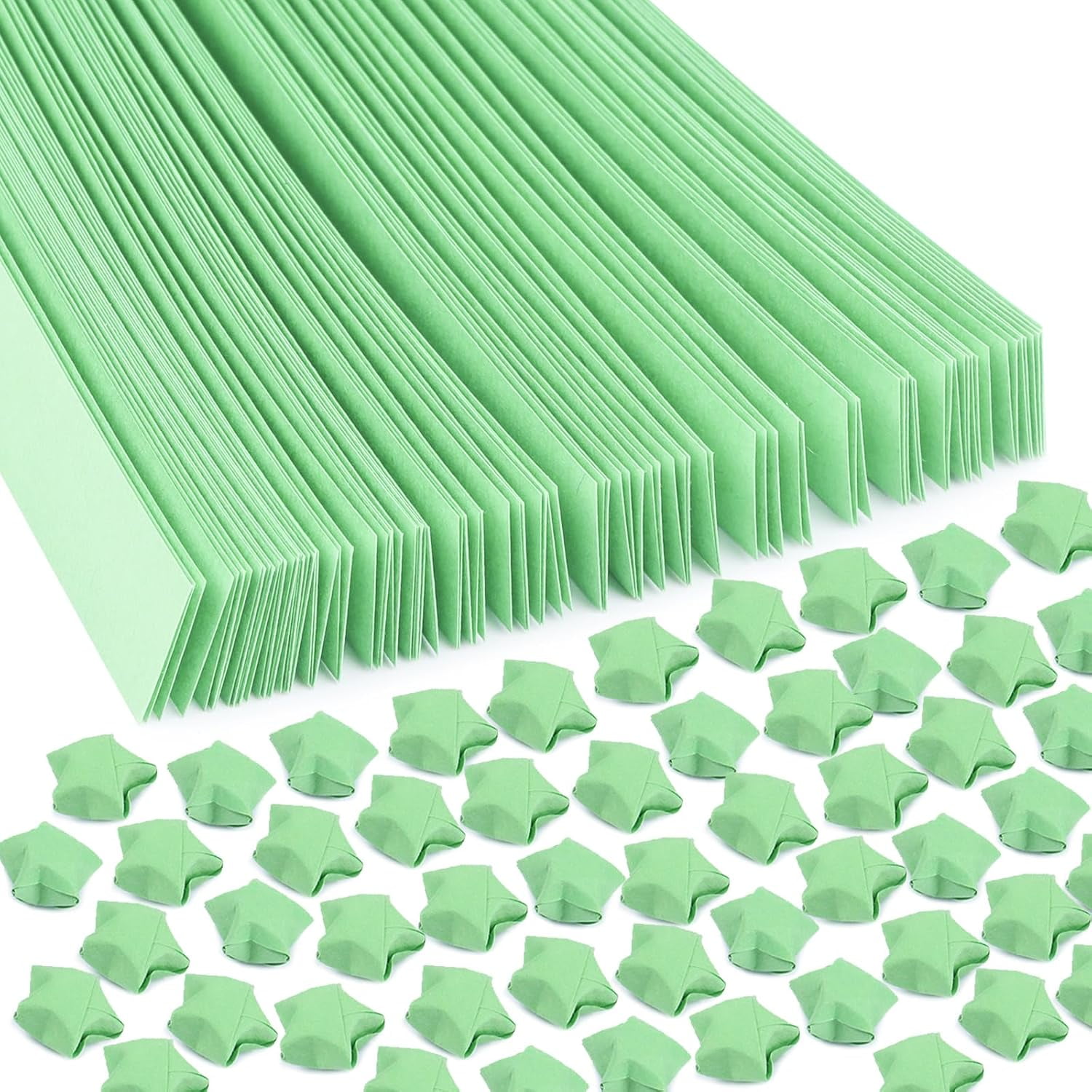 180 Sheets Star Origami Paper Dark Yellow Star Paper Strip Double Sided