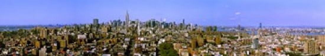 180 degree view of a city New York City New York State USA Canvas Art - Panoramic Images (22 x 4)