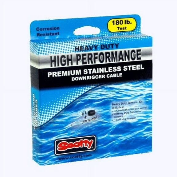 "180 lb HP Stainless Steel Downrigger Cable"