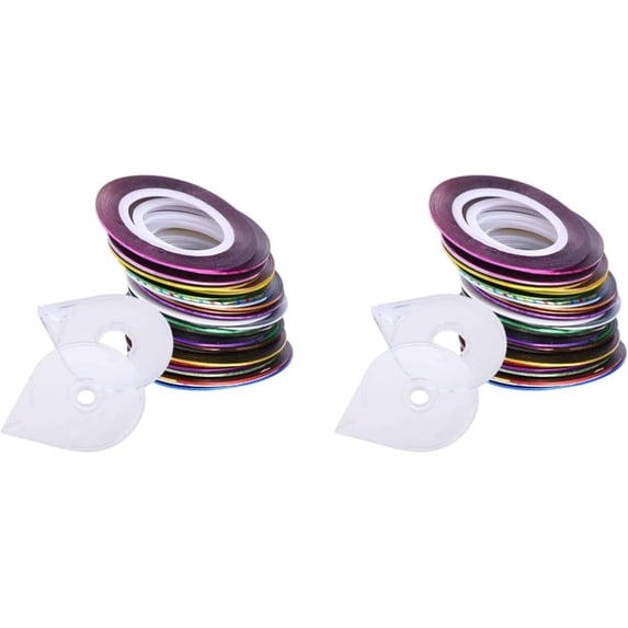 180 rolls Mixed Tip Decoration Girls Decals Women Tape Nail Special Striping for Line Supplies Art Color Sticker Multicolor Tips Manicure with Lady Diy Decor