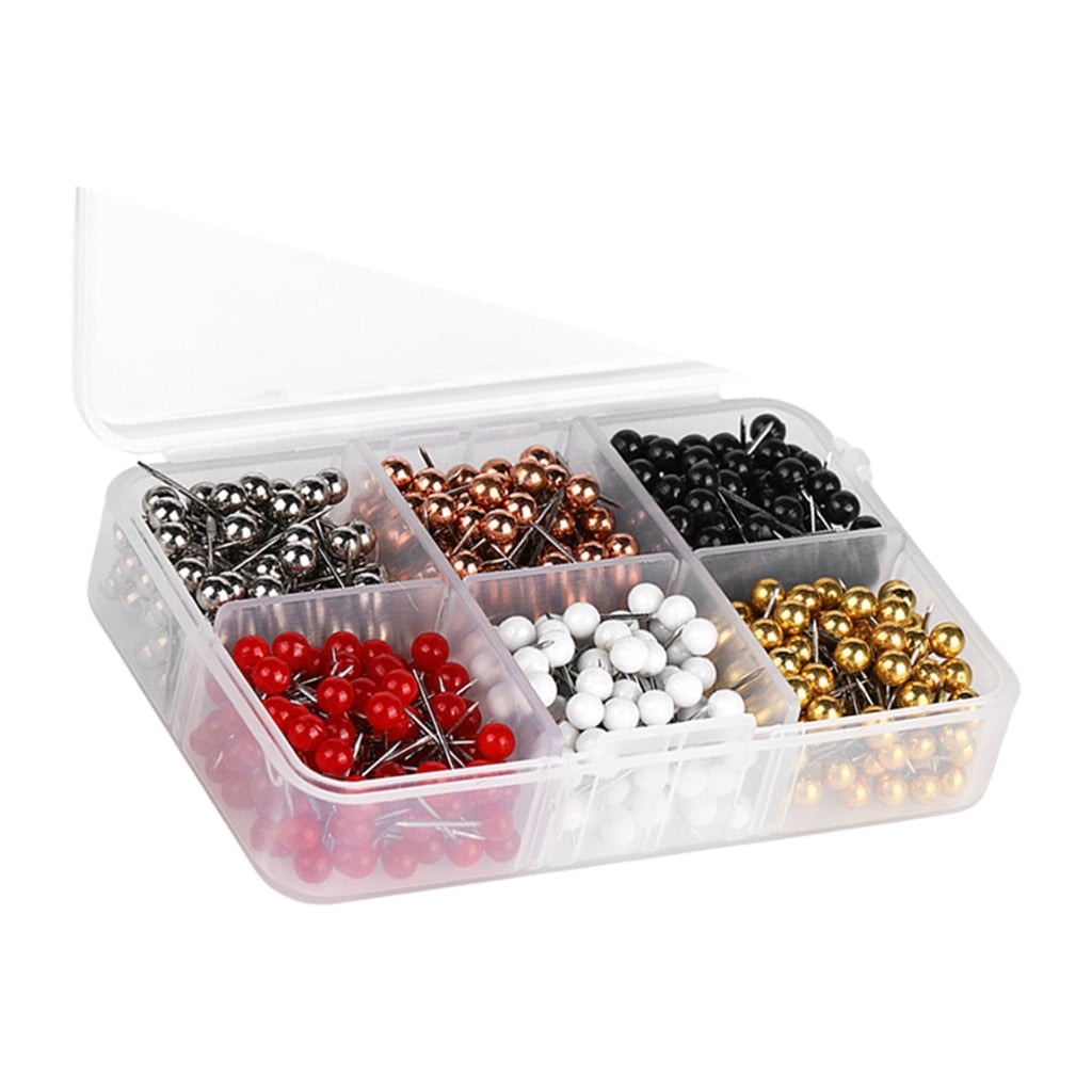 1800/510Pcs Ball-shape Push Pin Assorted Color Thumbtacks Cork Notice ...