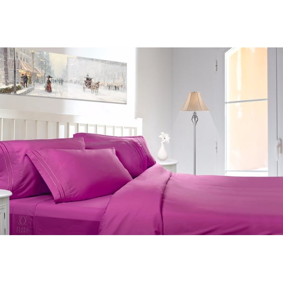1800 COLLECTION DEEP POCKET 4 PIECE BED SHEET SET 26 COLORS ALL SIZES AVAILABLE