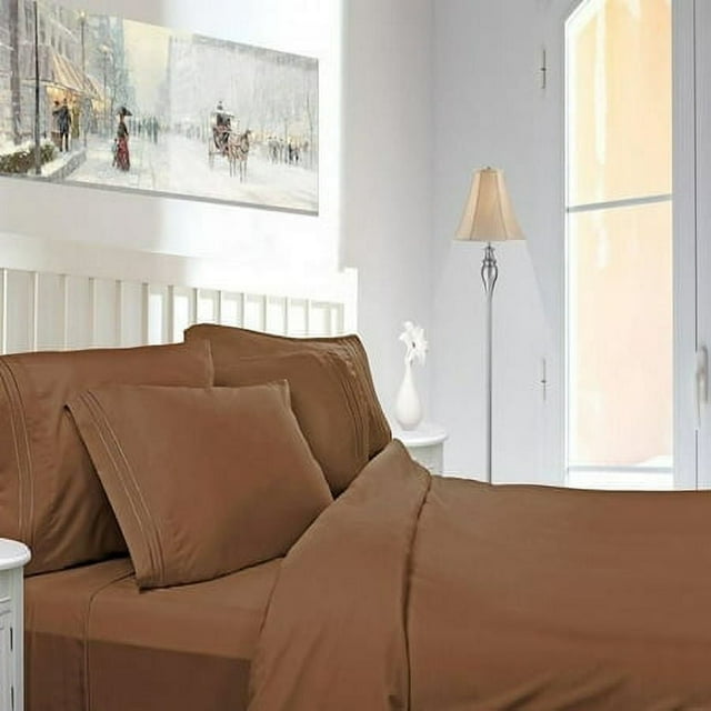1800 Count 4 Piece Bed Sheet Set Deep Pocket Comfort Bed Sheets Full