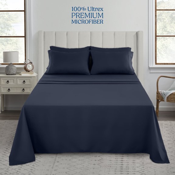 1800 Count 6 Piece Bedsheet Set Extra Soft Deep Pocket Hotel Bed Sheets