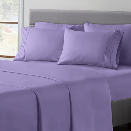 1800 Count Bed Sheets Ultra Comfort Hotel Collection 6 Pcs Bedsheet Sets