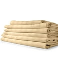 thumbnail image 1 of 1800 Count Cotton & Bamboo Feel Dobby Striped Sheet Set Deep Pockets 4 Piece Sheets, 1 of 9