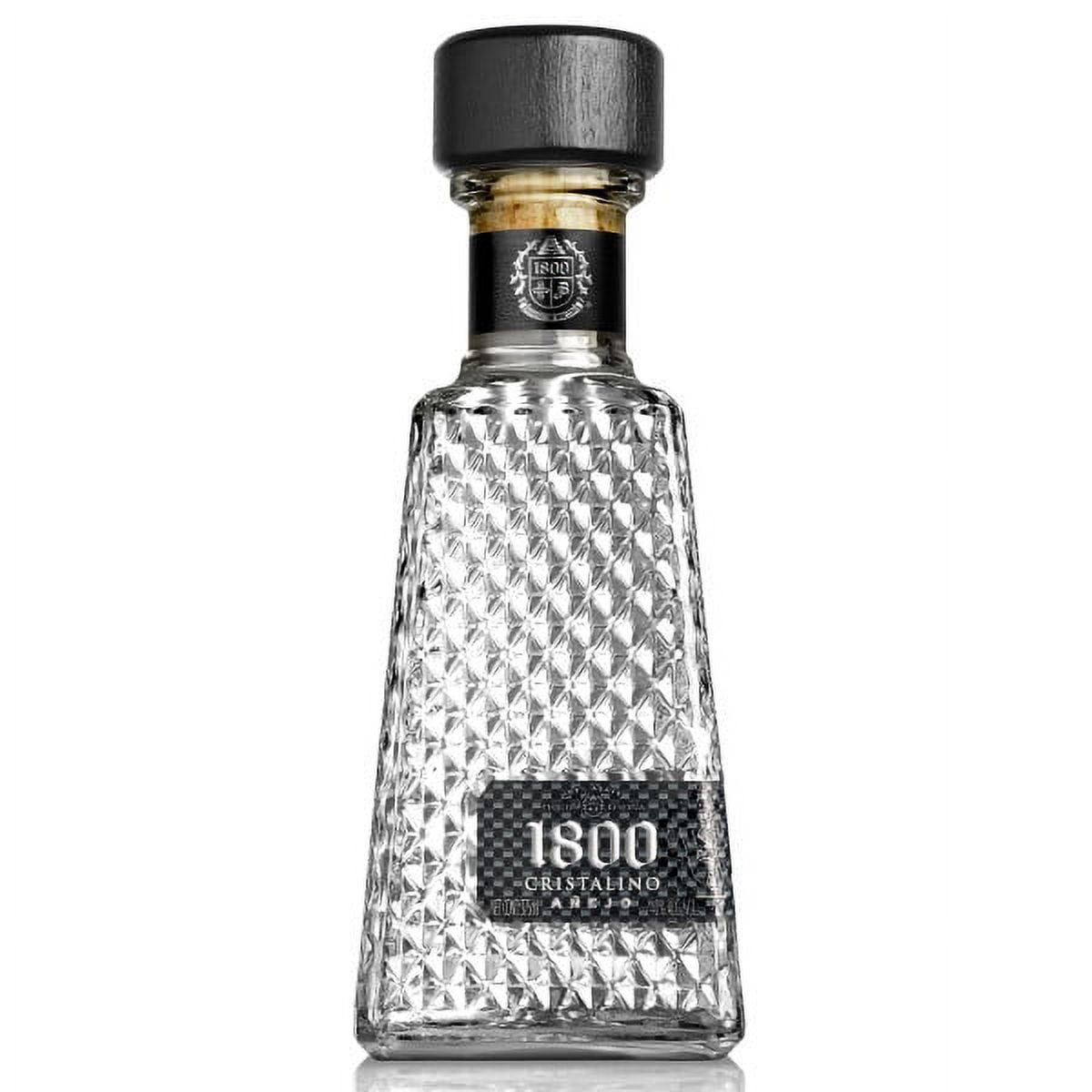 1800 CRISTALINO テキーラ 1800 Cristalino Tequila, 40% ABV, 80 Proof, 1 Count, 375 ml Glass