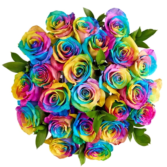 1800 Flowers - Rose Bouquet Only: 24 Kaleidoscope Roses, Decorative