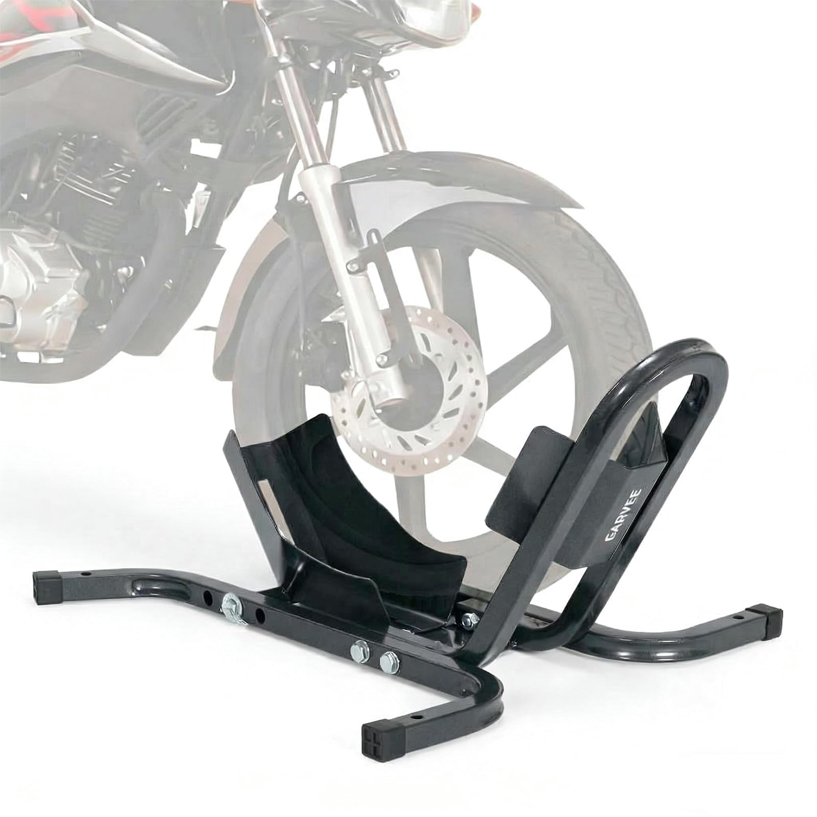 1800 Lb Capacity Heavy Duty Motorcycle Wheel Chock – Black, Adjustable ...