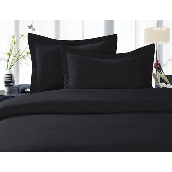 1800 Premier Hotel Collection Egyptian Quality Super Soft Wrinkle Free 2-Piece Pillowcases- , King Size - Black